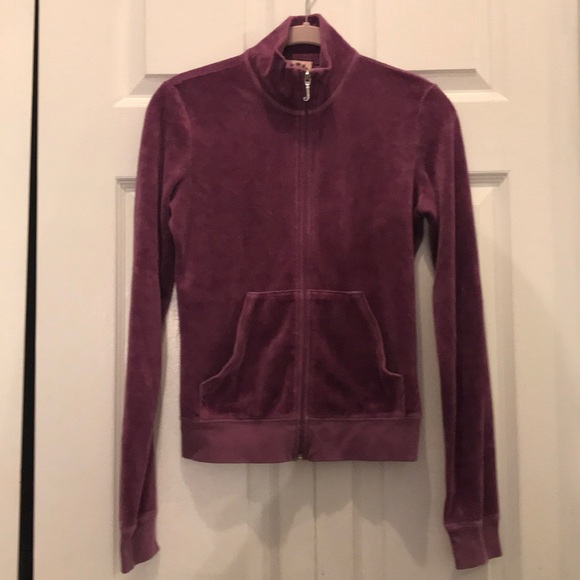 Juicy Couture purple mock neck hoodie size S - Picture 1 of 7